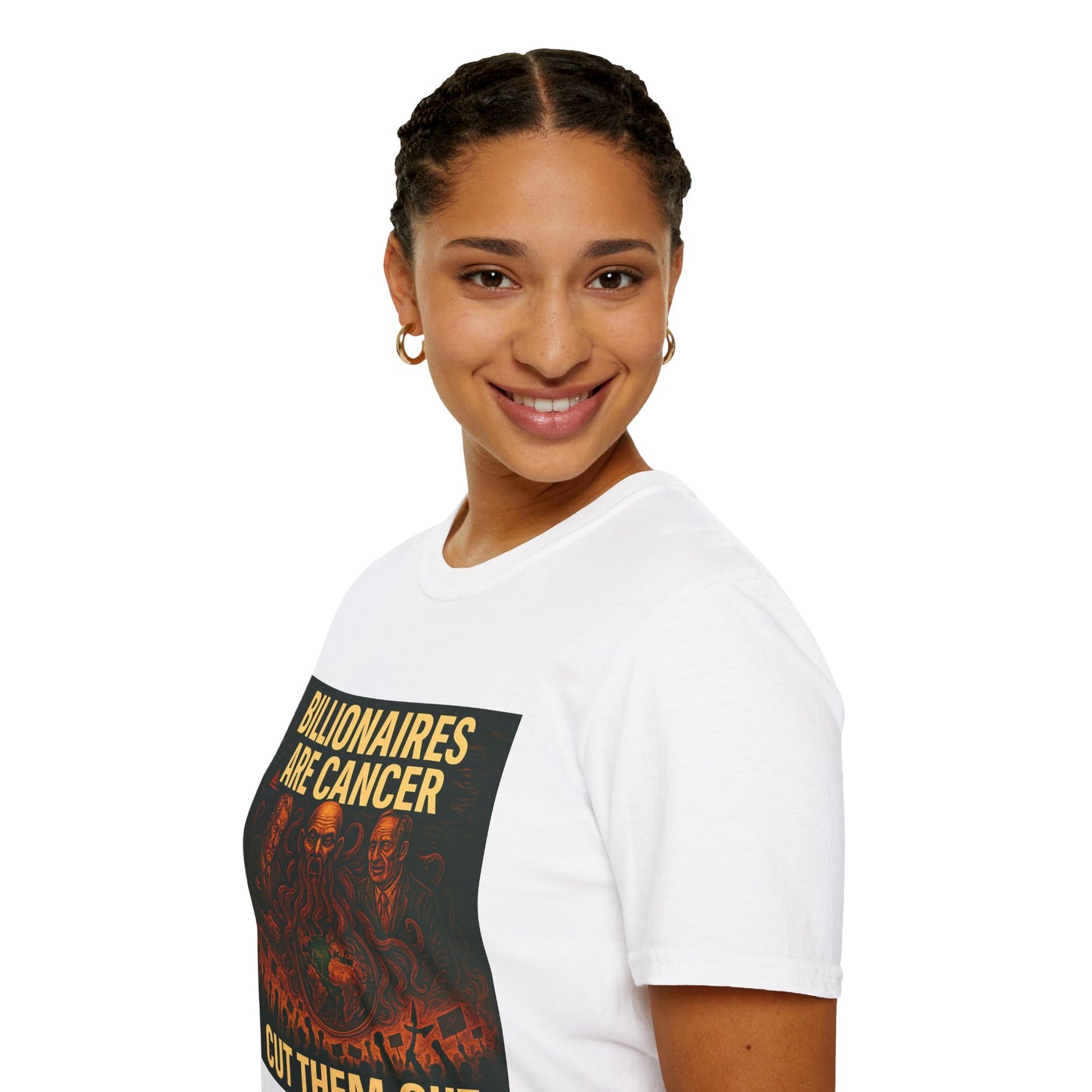 Billionaires Are Cancer – Anti-Billionaire Protest T-Shirt (Unisex)