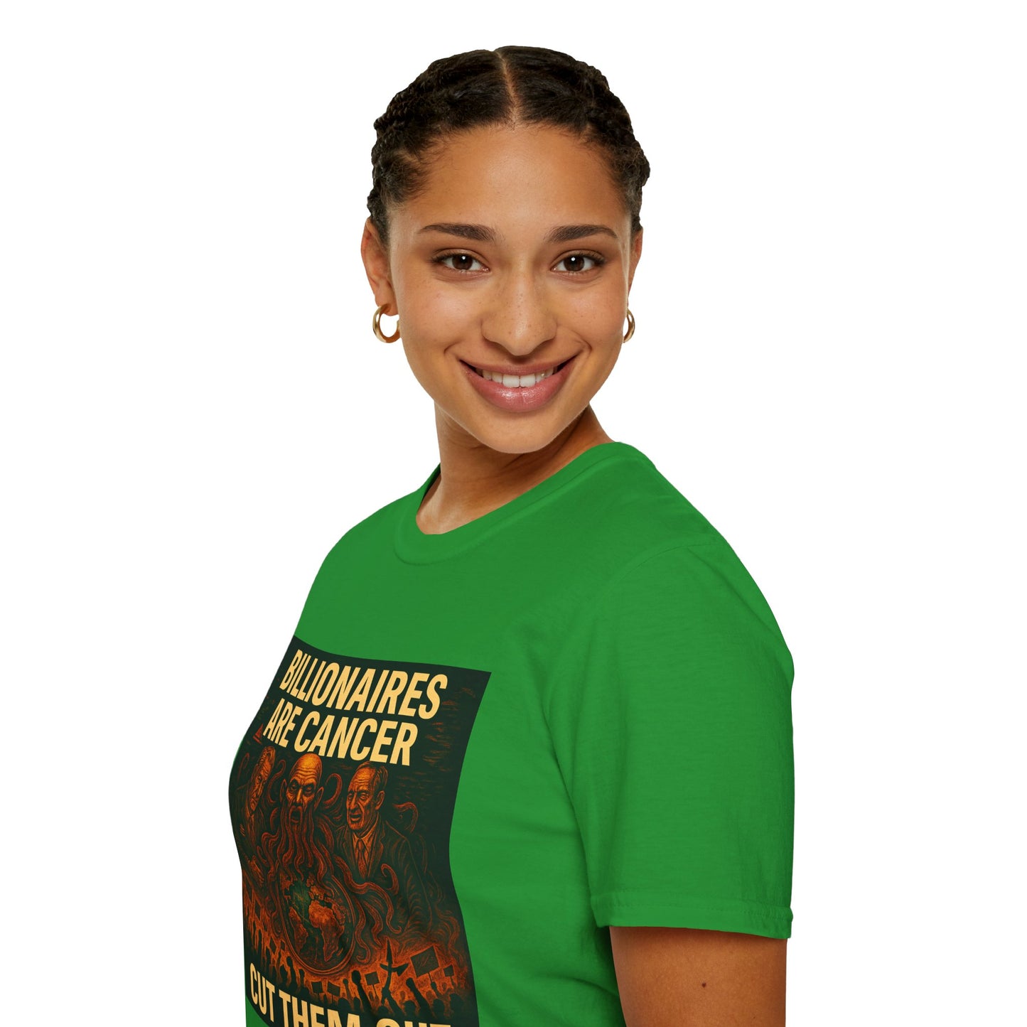 Billionaires Are Cancer – Anti-Billionaire Protest T-Shirt (Unisex)