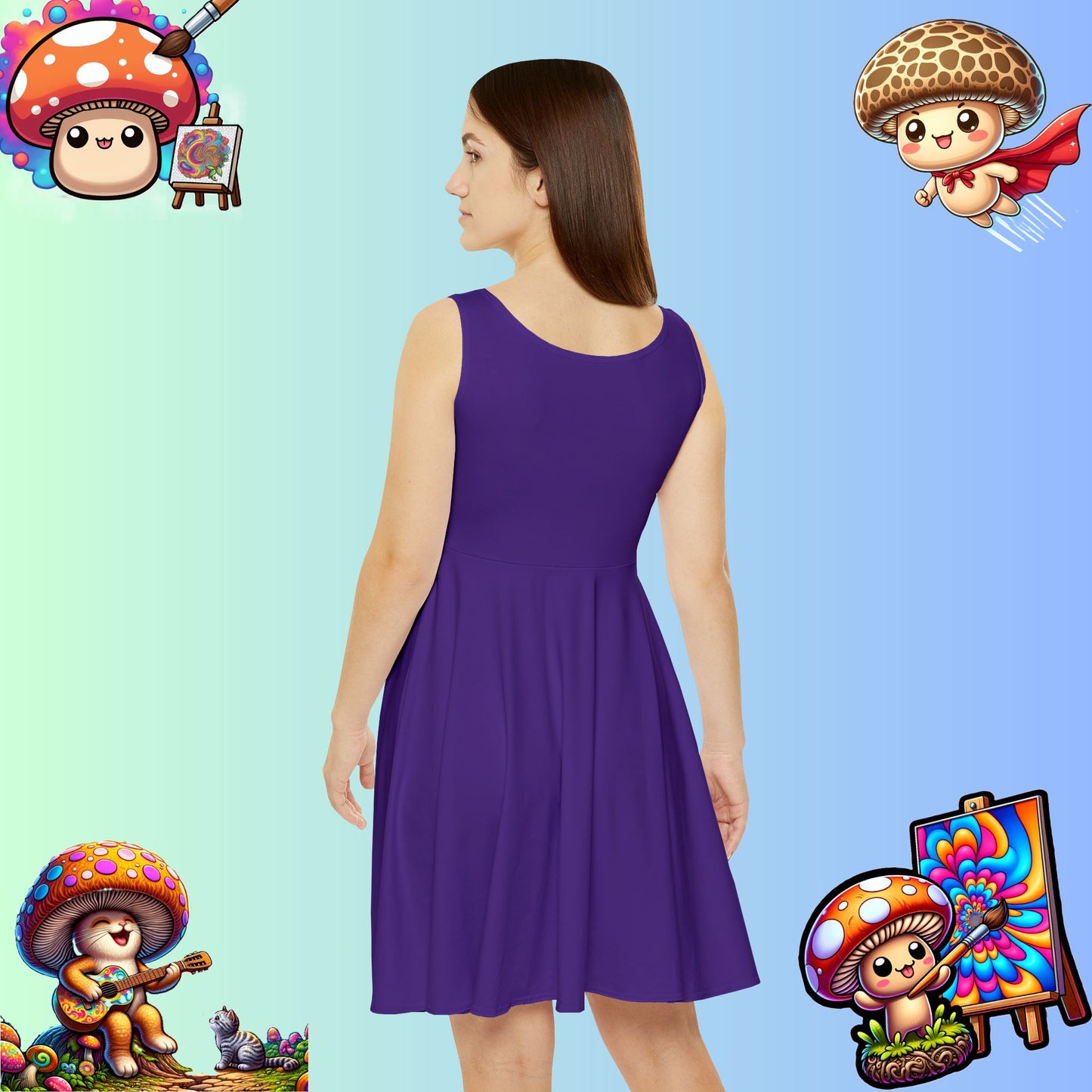 Shiitake Skater Dress – Bold, Fun, and Effortlessly Cool