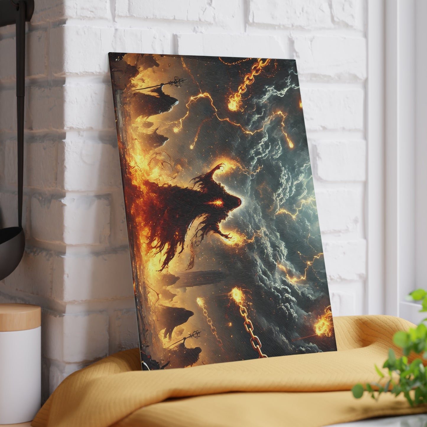 Glass Cutting Board - Fantasy Sorcery Design