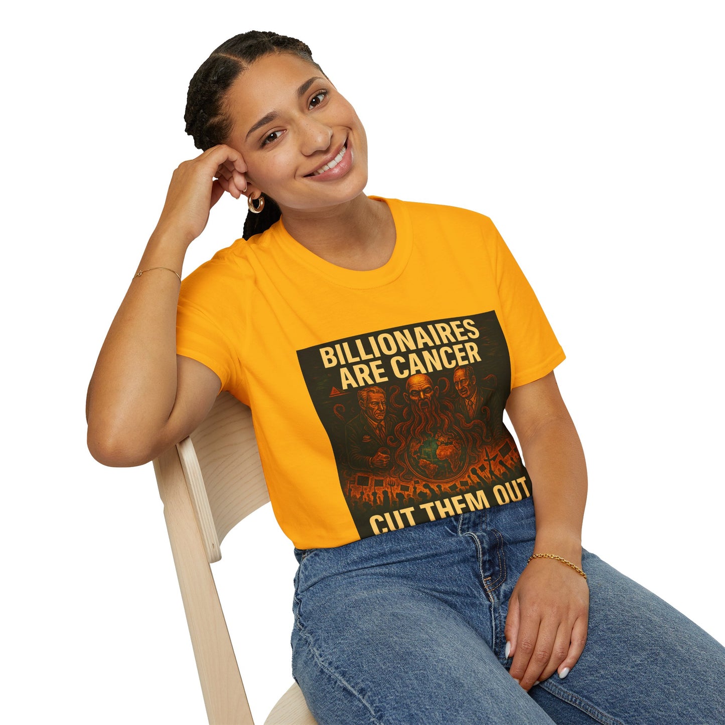 Billionaires Are Cancer – Anti-Billionaire Protest T-Shirt (Unisex)