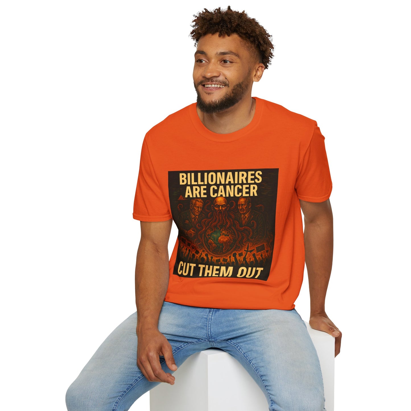 Billionaires Are Cancer – Anti-Billionaire Protest T-Shirt (Unisex)