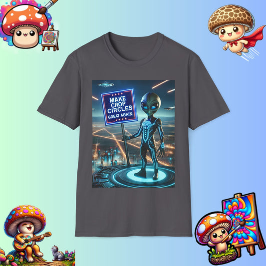 Make Crop Circles Great Again – Alien Tee for Sci-Fi Mischief