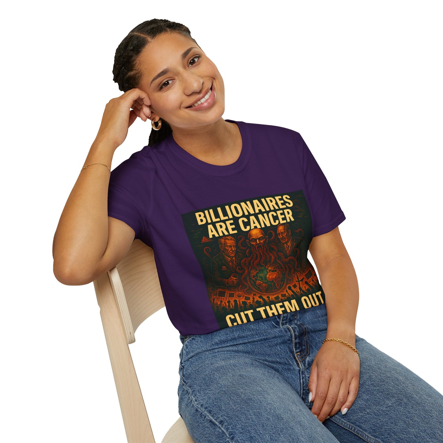 Billionaires Are Cancer – Anti-Billionaire Protest T-Shirt (Unisex)