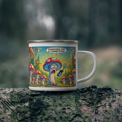 Signal Shroom Enamel Mug