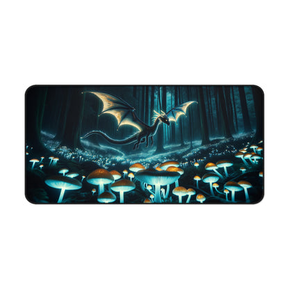 Mystical Dragon Bioluminescent Gaming Desk Mat - 31.5"x15.5