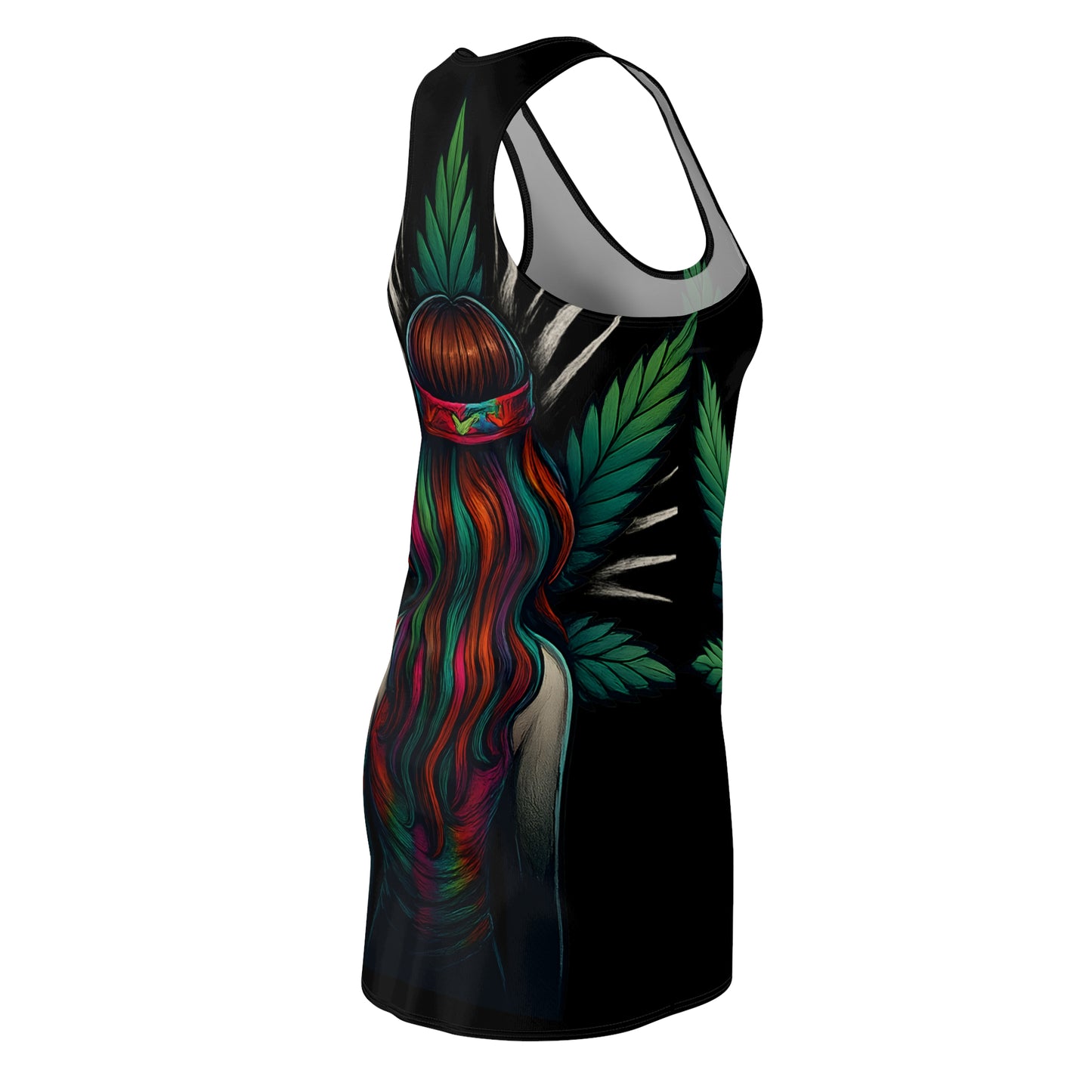 Psychedelic Goddess Racerback Dress – Shiitake Edition