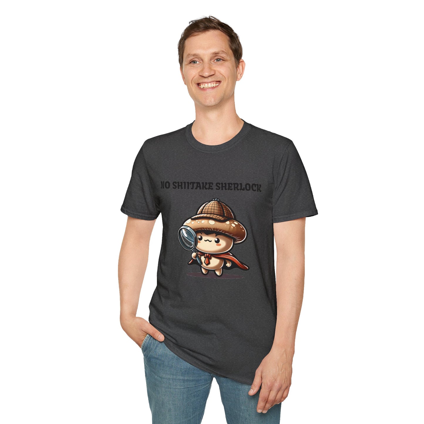 No Shiitake Sherlock - quirky mushroom t-shirt