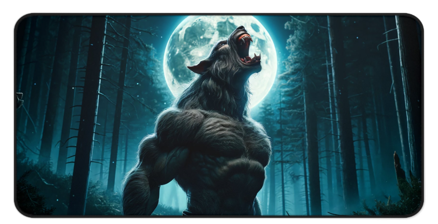 Werewolf Full Moon Gaming Desk Mat (31.5"x15.5")