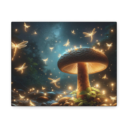 Enchanted Shiitake Light Canvas Wrap-10"x8" - Shiitake Products