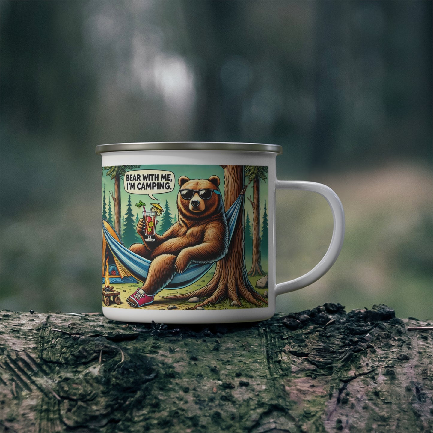 Bear With Me Camping Mug