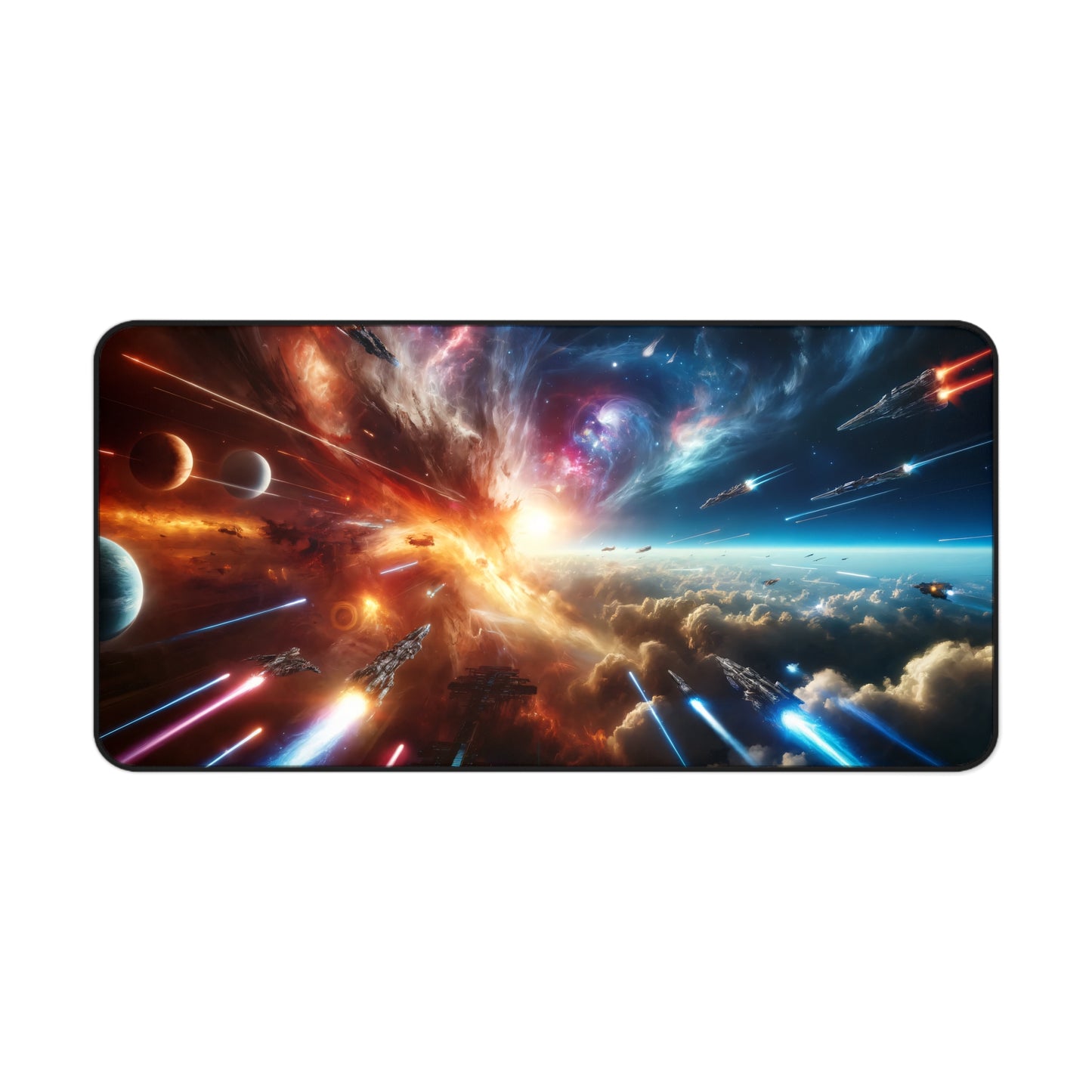 Epic Space Battle Gaming Desk Mat - 31.5"x15.5"