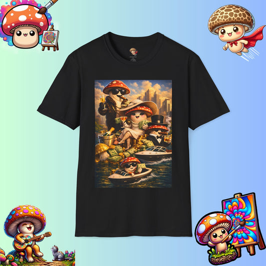 Thank You For Your Wealth - Satirical Luxury Mushroom Shirt