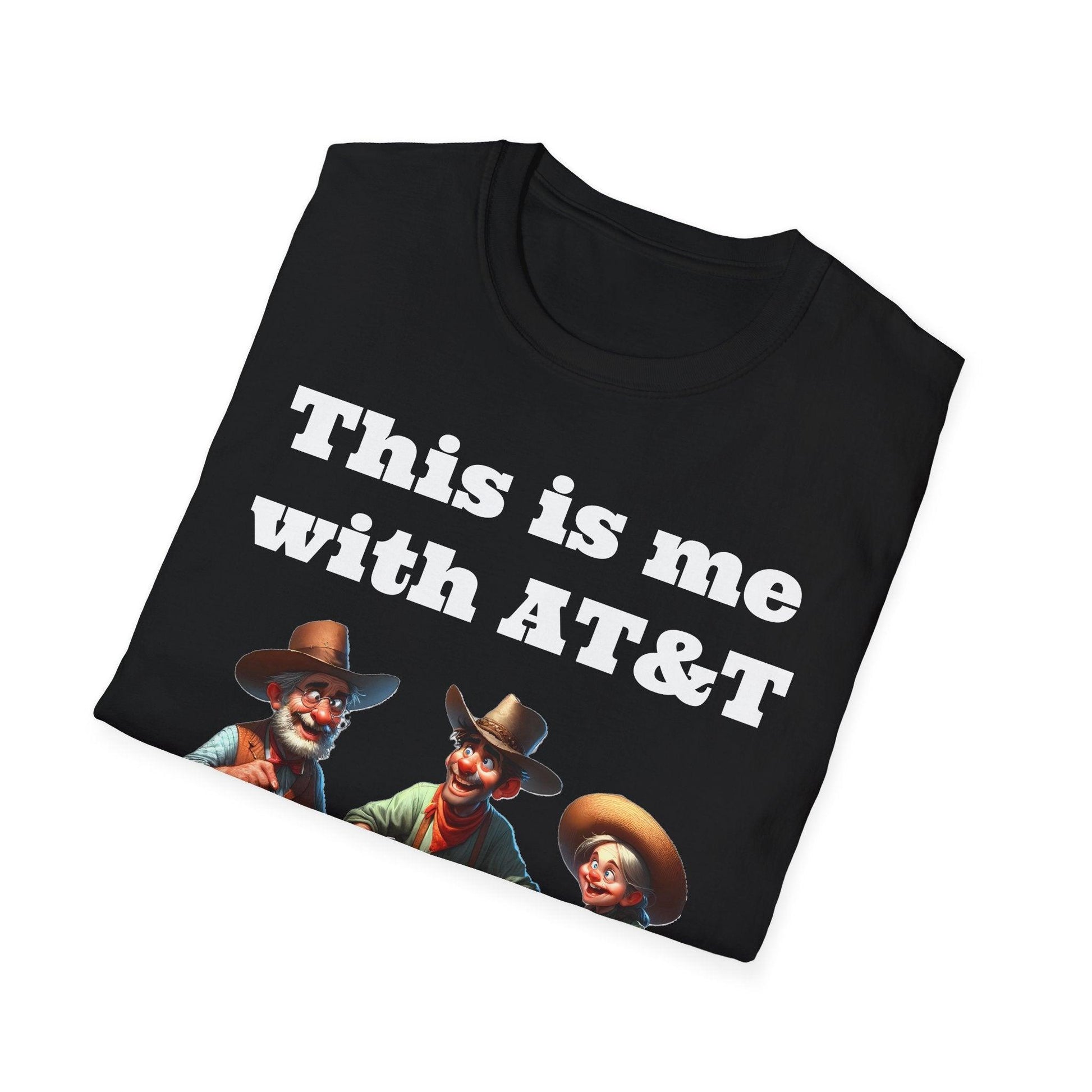 This is me with AT&T Parody shirt - living in the wild west - Shiitake Products