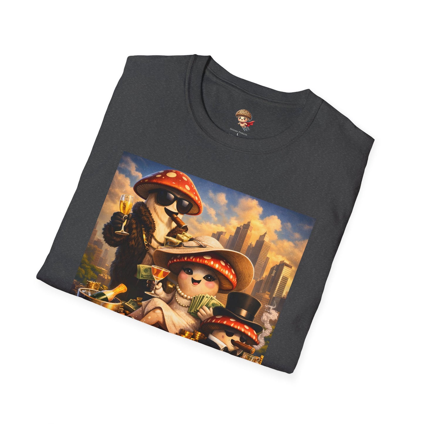 Thank You For Your Wealth - Satirical Luxury Mushroom Shirt