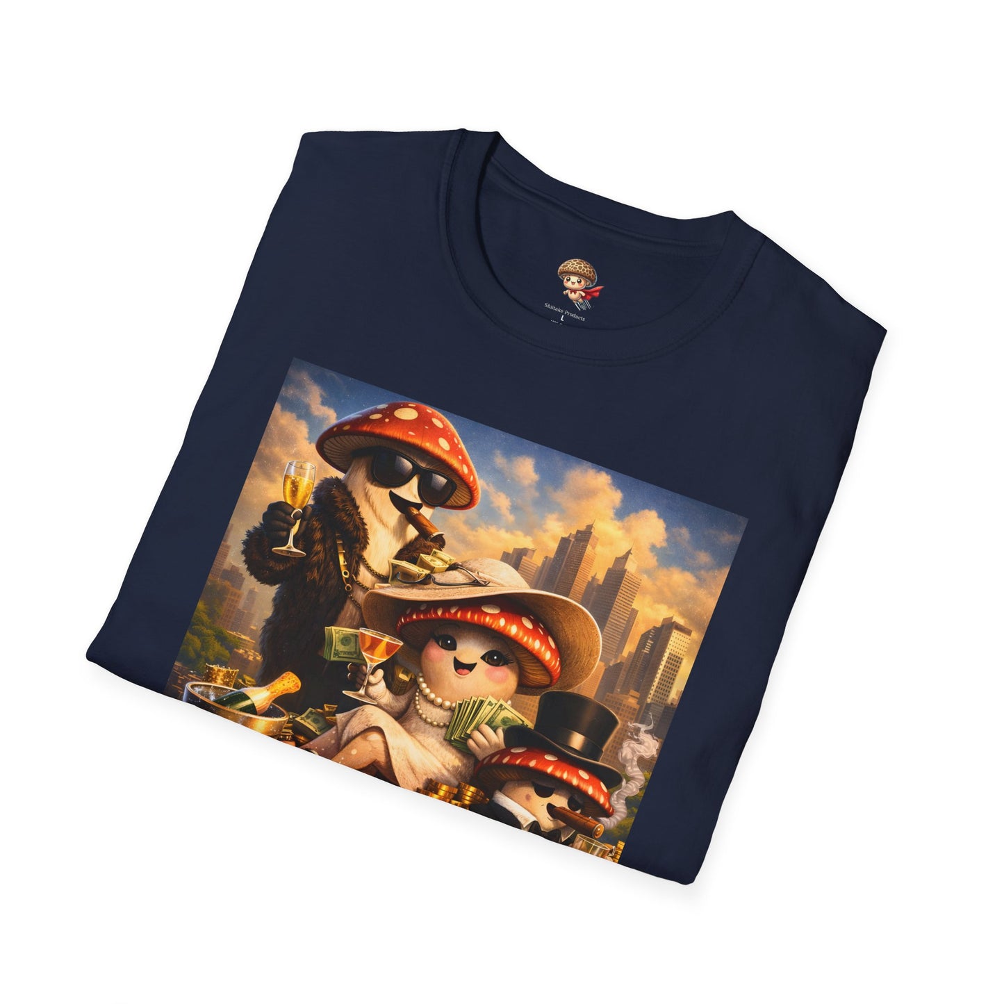 Thank You For Your Wealth - Satirical Luxury Mushroom Shirt