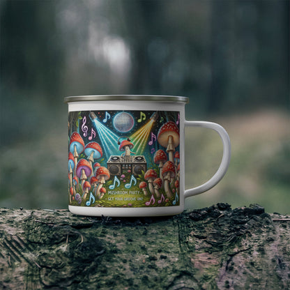 Mushroom Party Enamel Mug