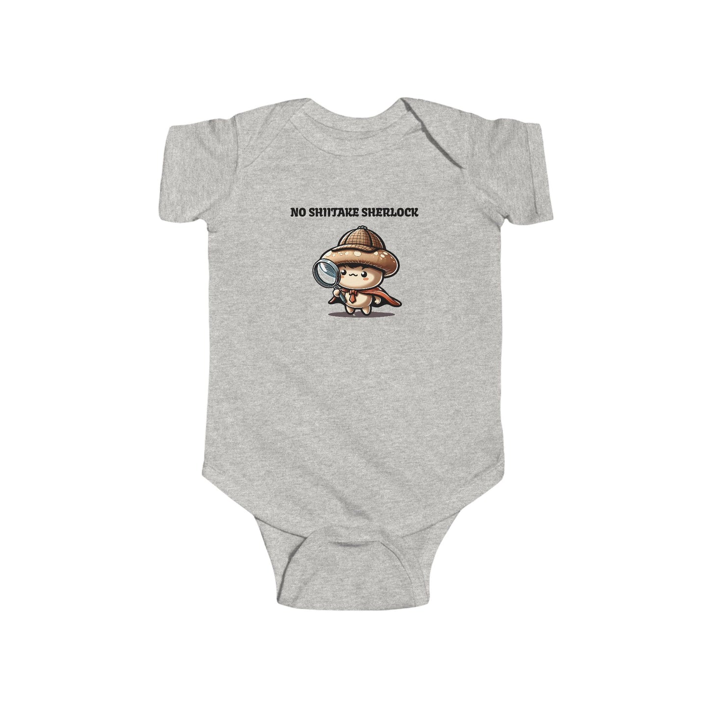 Infant Bodysuit - Shiitake Happens and No Shiitake Sherlock Design