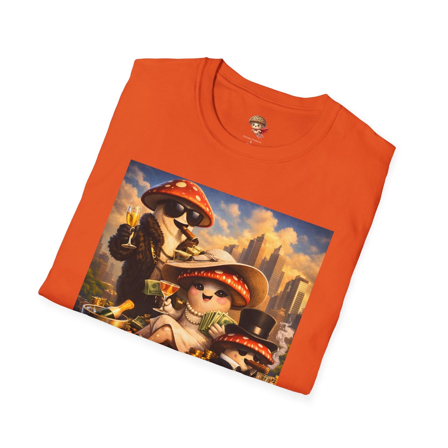 Thank You For Your Wealth - Satirical Luxury Mushroom Shirt