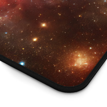 Cosmic Nebula Space Desk Mat - 31.5x15.5 Inch Neoprene Gaming and Office Mat