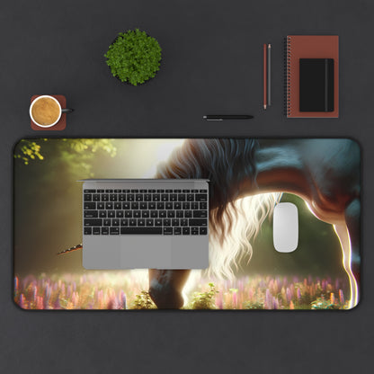 Enchanted Grove: Majestic Unicorn Gaming Desk Mat (31.5"x15.5")