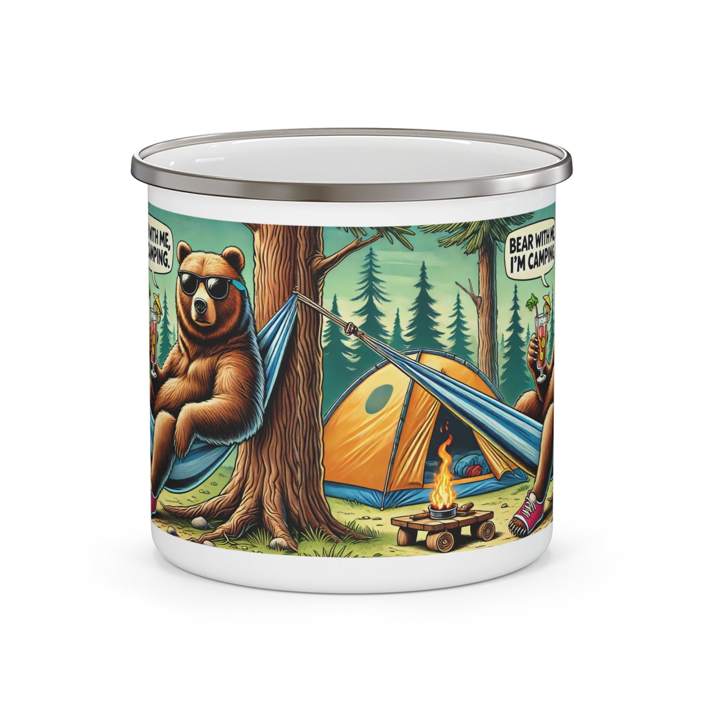 Bear With Me Camping Mug