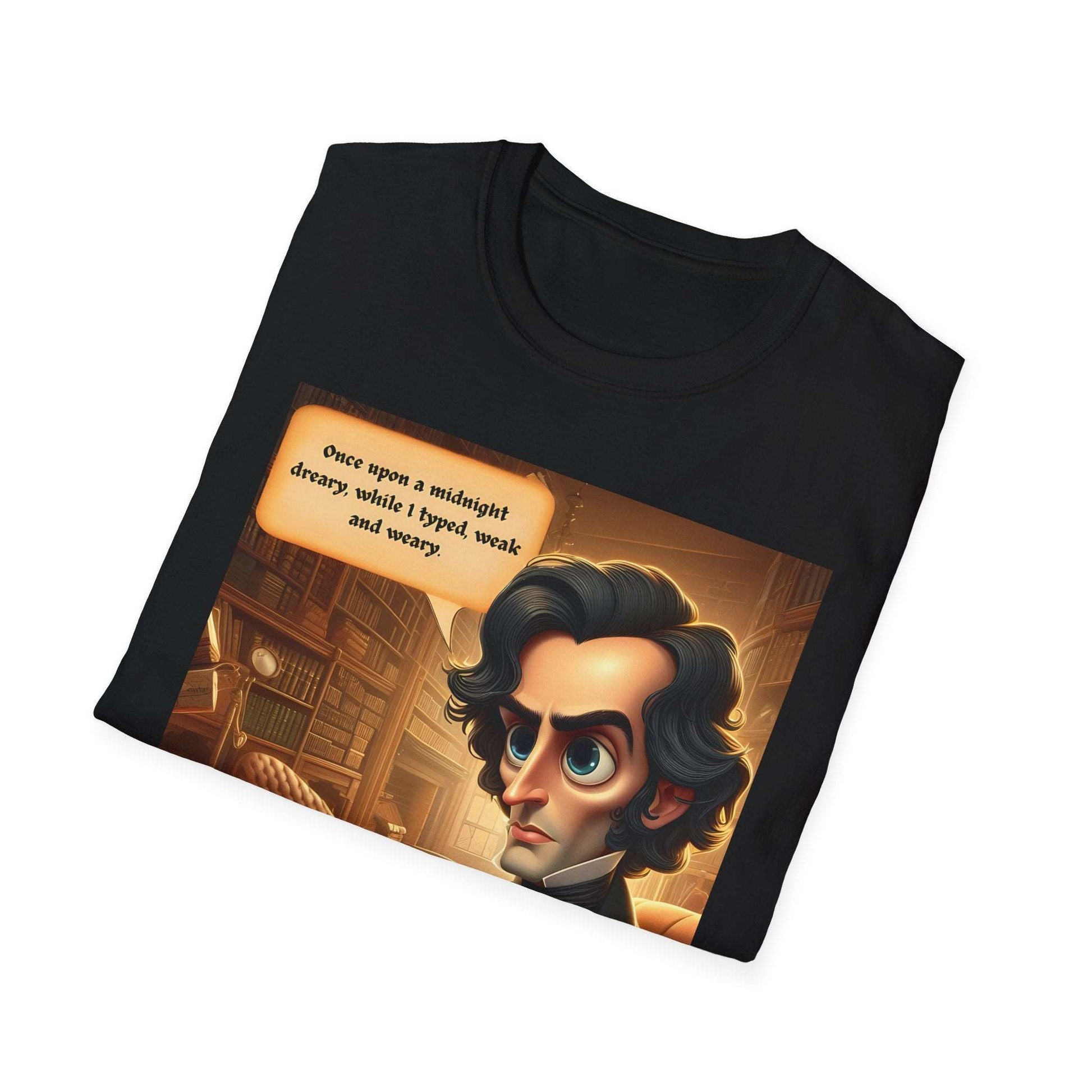 The Raven inspired graphic tee - modern edgar poe - meme wear