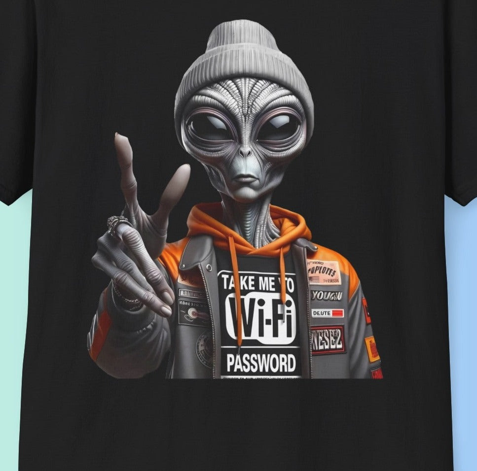 Extraterrestrial Wi-Fi Password Graphic Tee