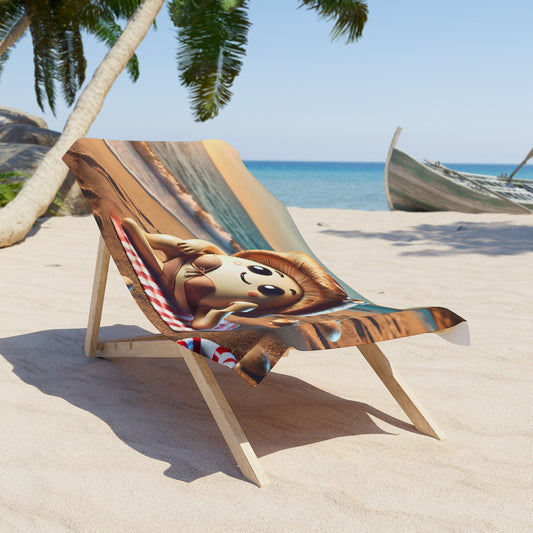 Shiitake Beach Bum Towel – Sun, Sand, and Fungi