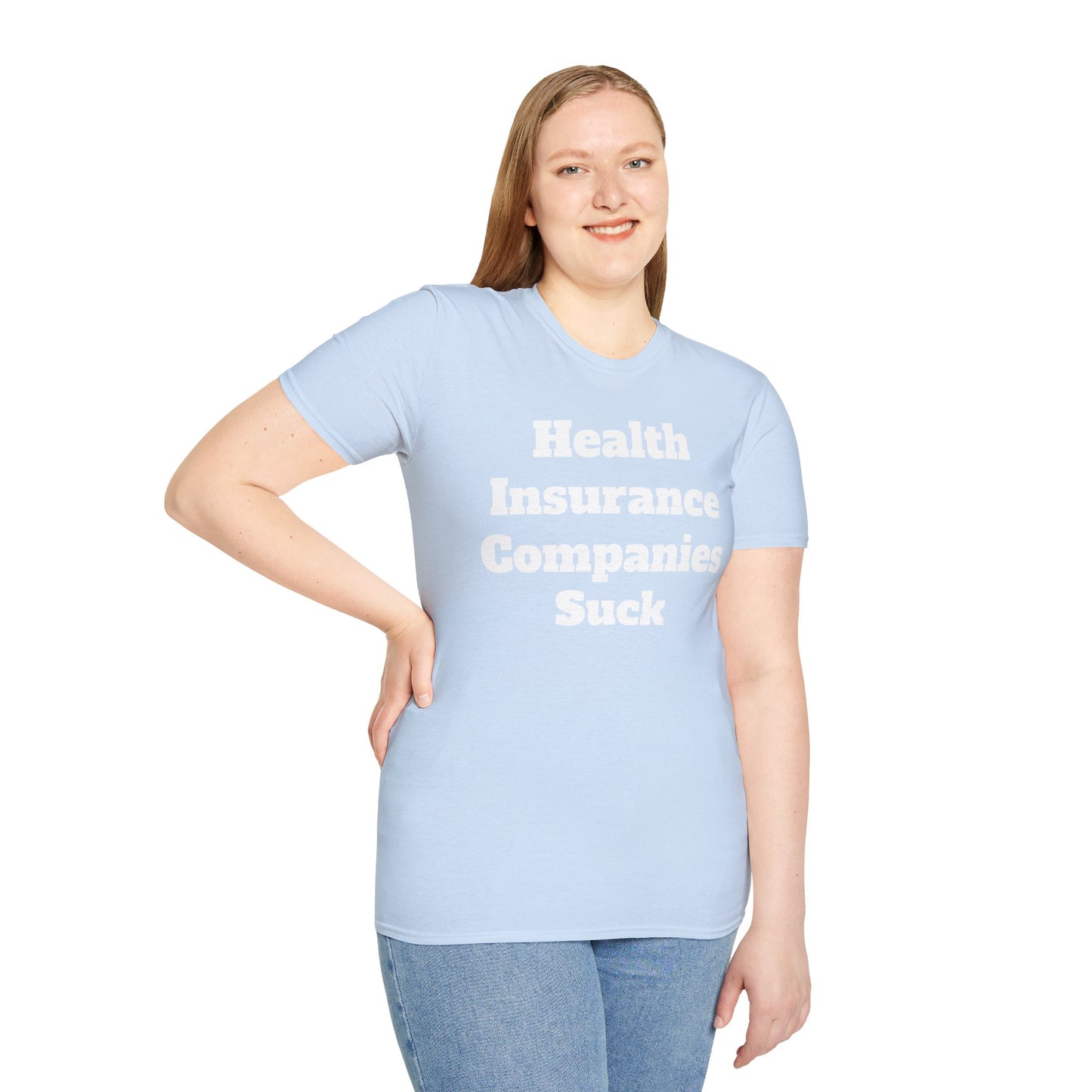 HEALTH INSURANCE COMPANIES SUCK graphic edgy tee