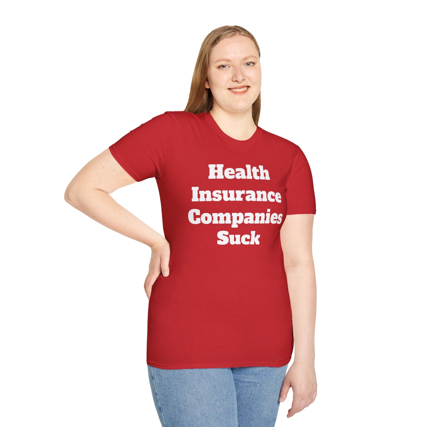 HEALTH INSURANCE COMPANIES SUCK graphic edgy tee