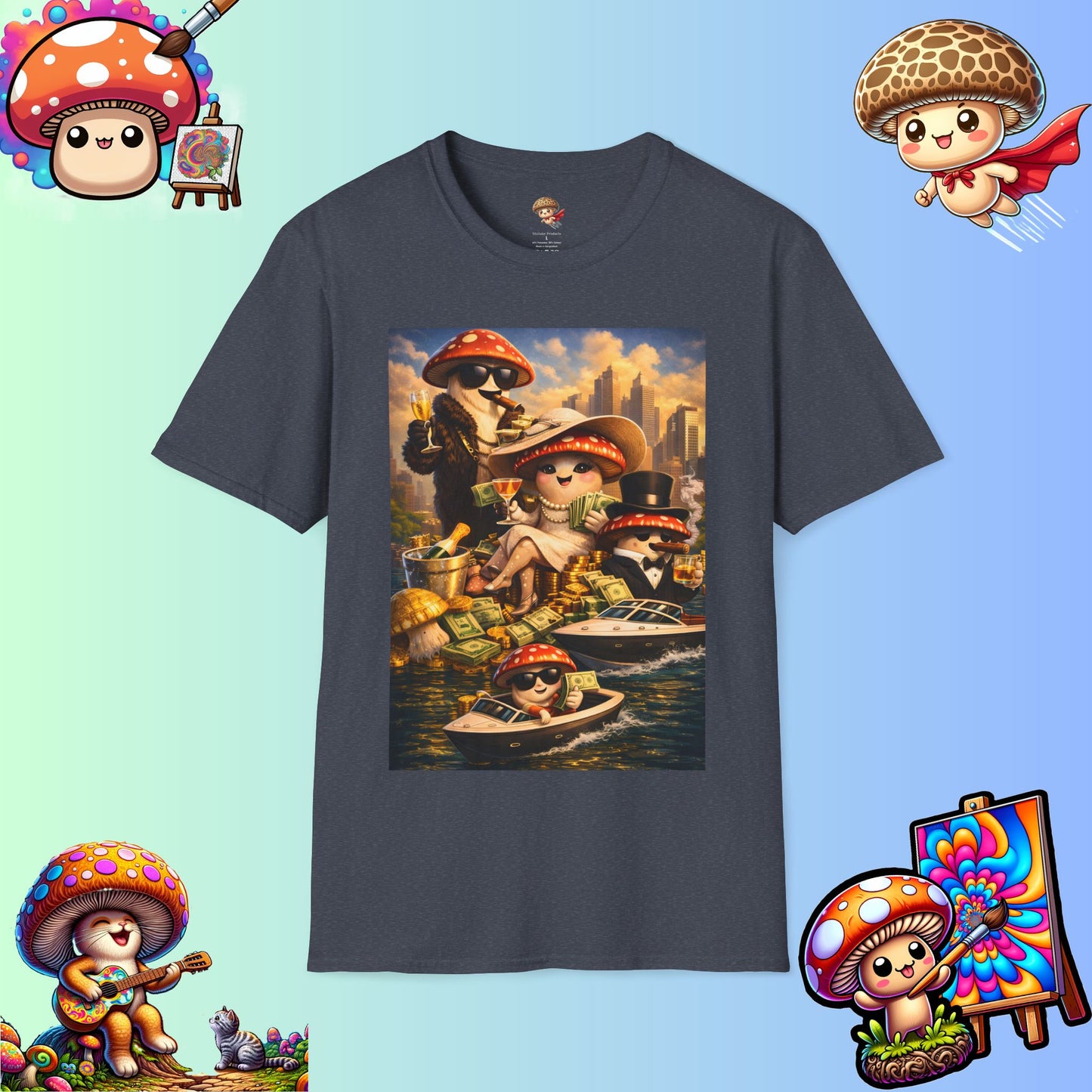 Thank You For Your Wealth - Satirical Luxury Mushroom Shirt