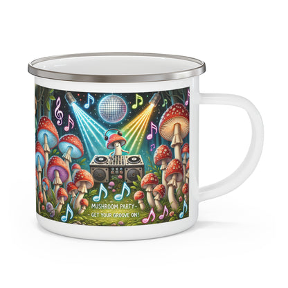 Mushroom Party Enamel Mug