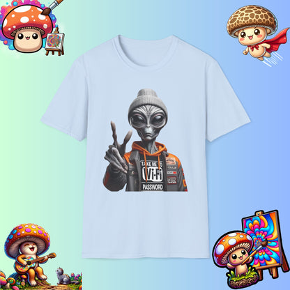 Extraterrestrial Wi-Fi Password Graphic Tee