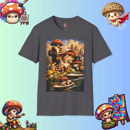 Thank You For Your Wealth - Satirical Luxury Mushroom Shirt