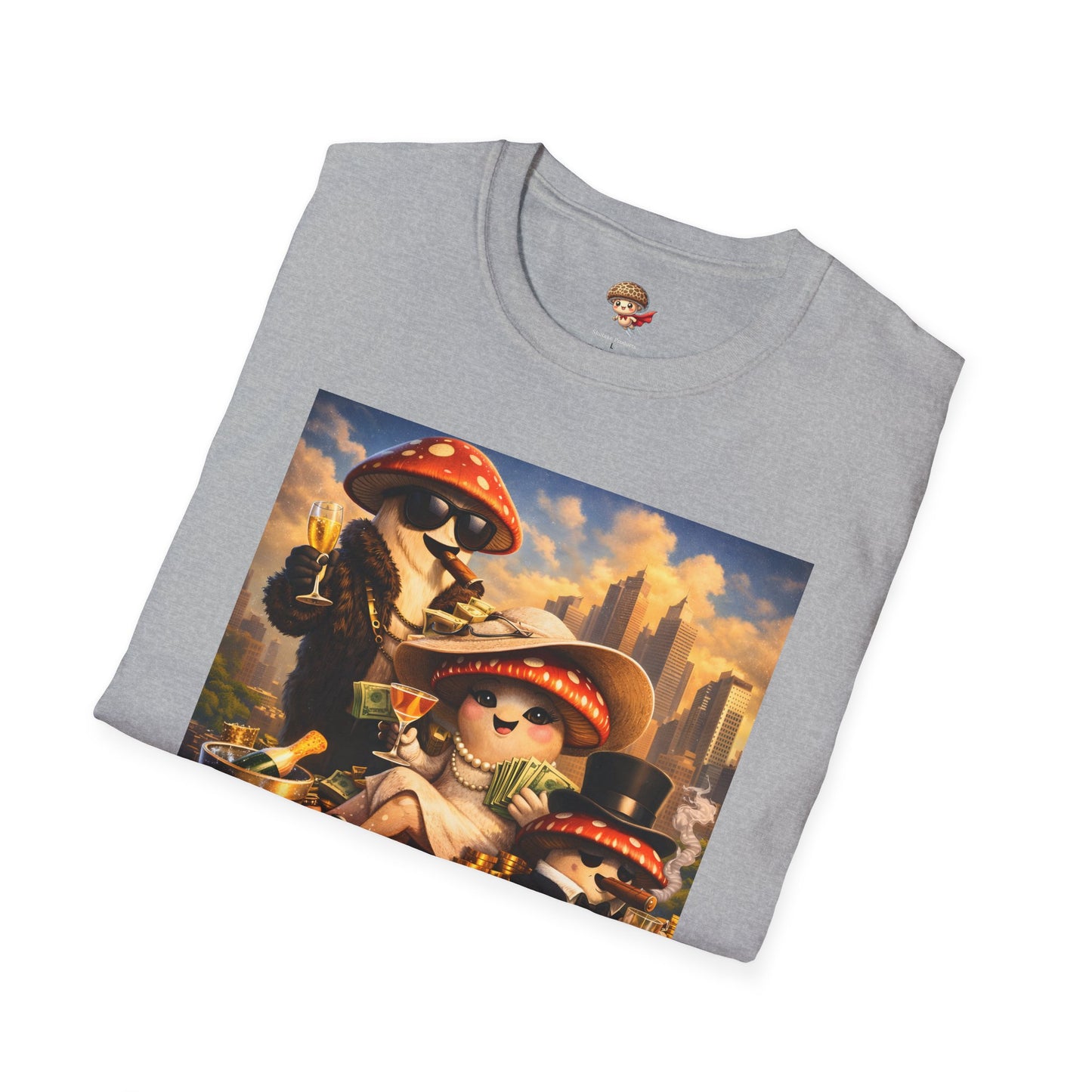 Thank You For Your Wealth - Satirical Luxury Mushroom Shirt