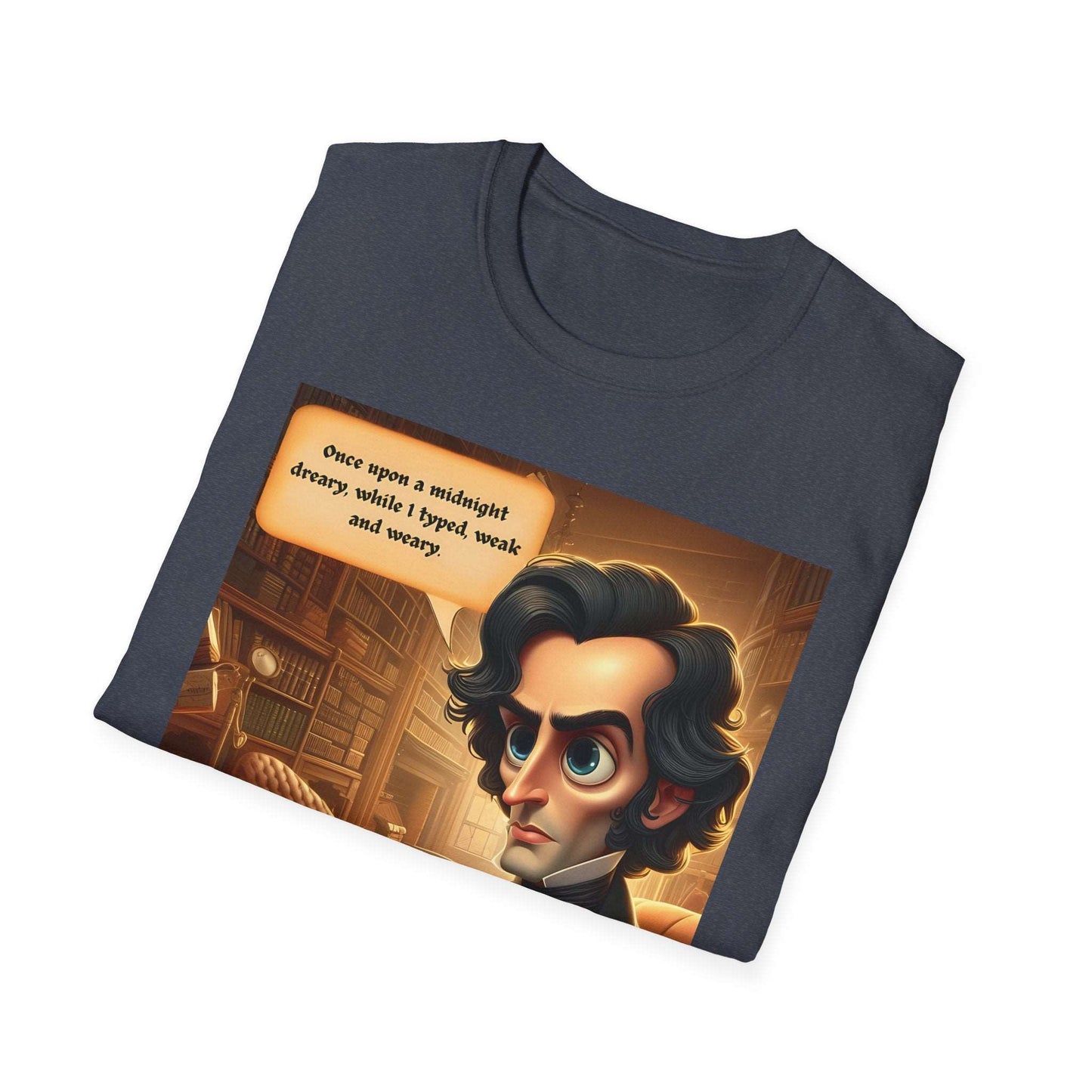 The Raven inspired graphic tee - modern edgar poe - meme wear