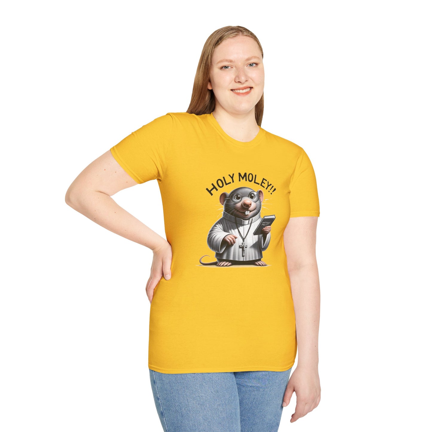 Holy Moley!! Catholic Priest Mole T-Shirt