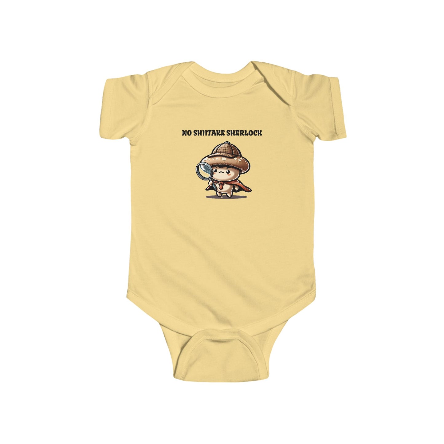 Infant Bodysuit - Shiitake Happens and No Shiitake Sherlock Design