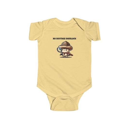 Infant Bodysuit - Shiitake Happens and No Shiitake Sherlock Design