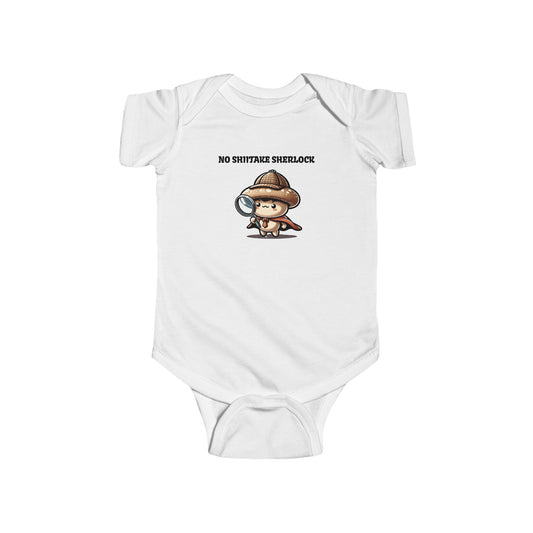 Infant Bodysuit - Shiitake Happens and No Shiitake Sherlock Design