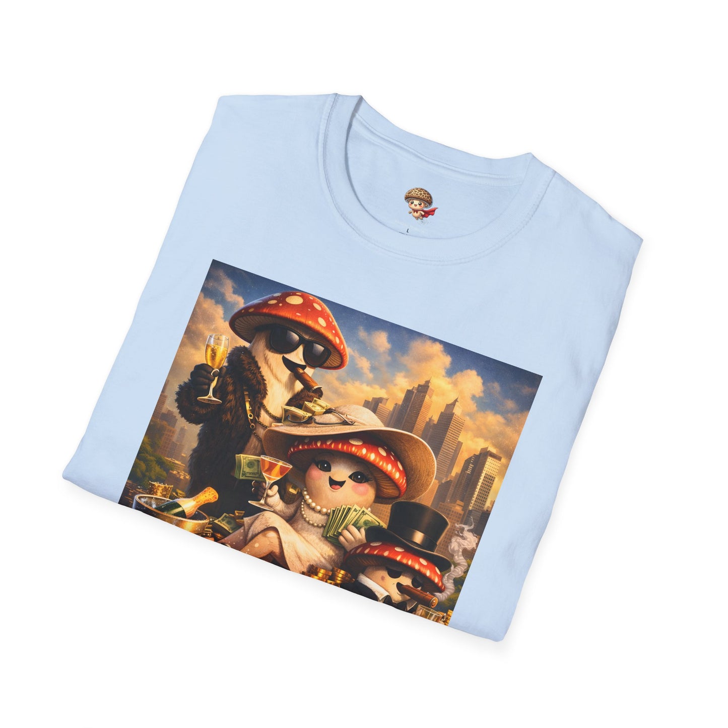 Thank You For Your Wealth - Satirical Luxury Mushroom Shirt