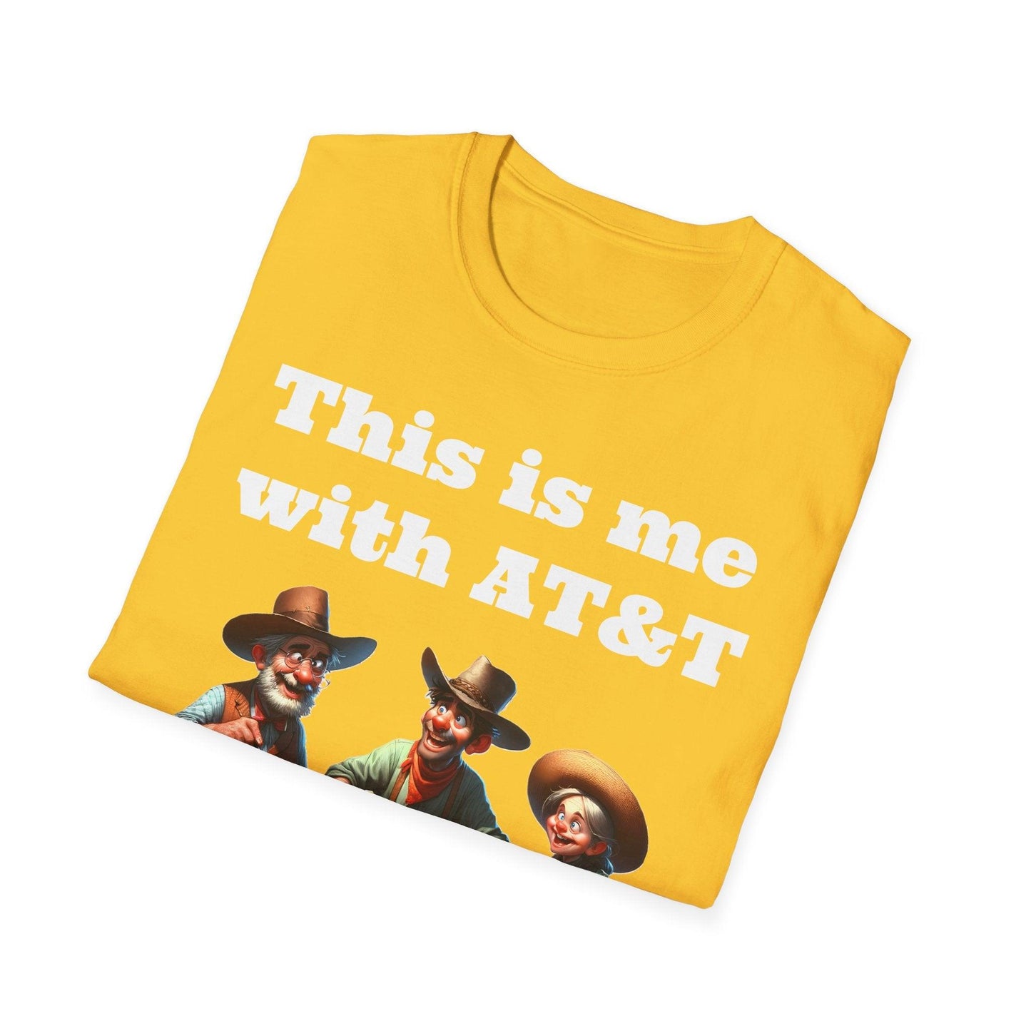 This is me with AT&T Parody shirt - living in the wild west - Shiitake Products