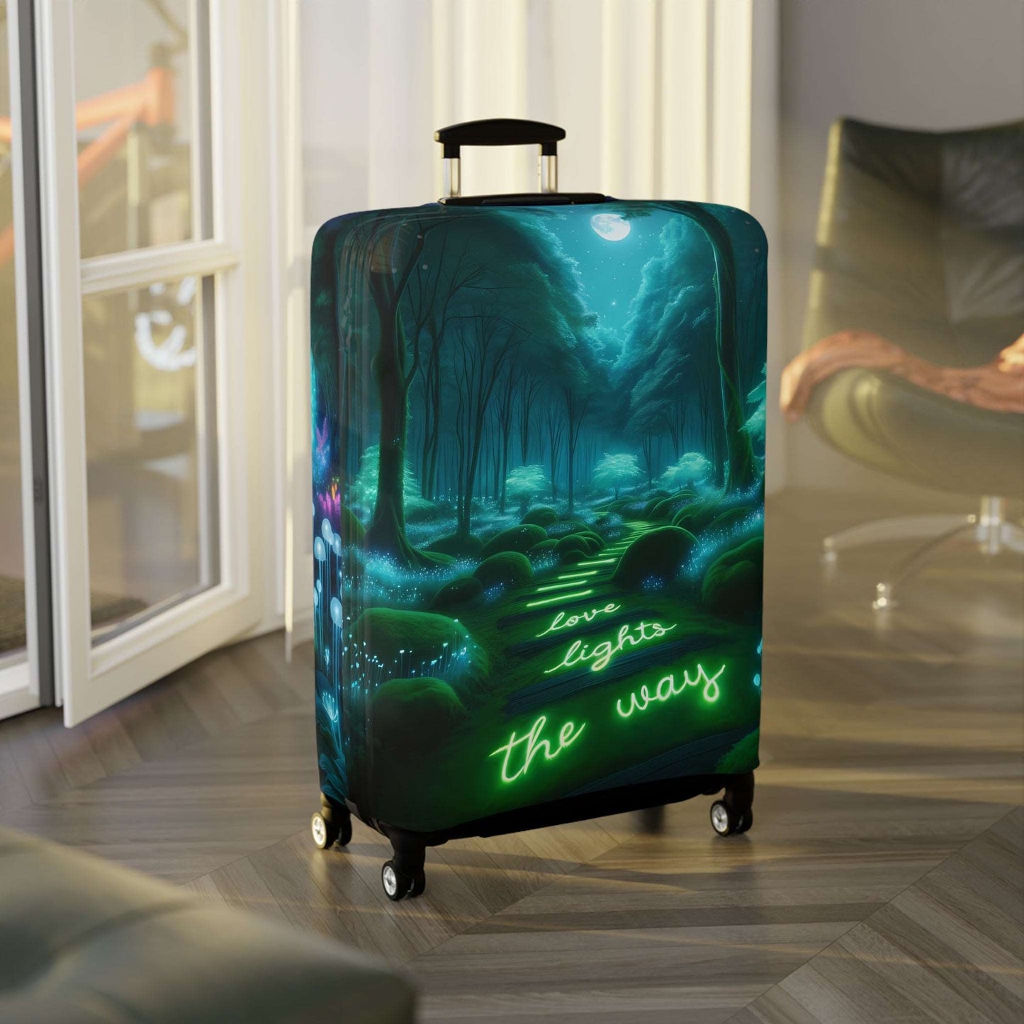 Enchanted Forest Luggage Cover Set - Inspirational Night Glow