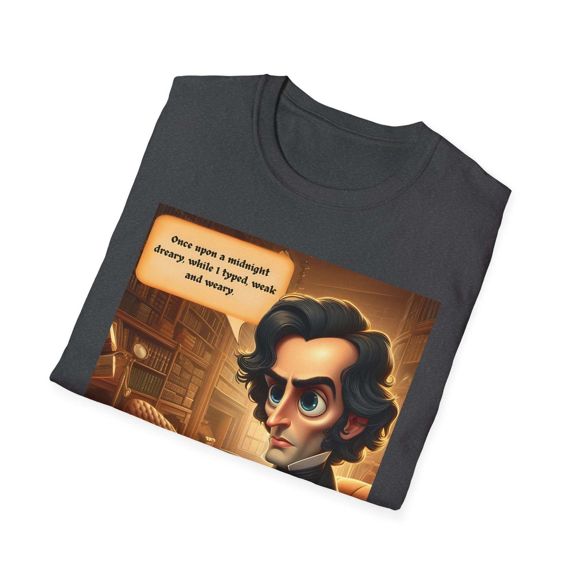 The Raven inspired graphic tee - modern edgar poe - meme wear