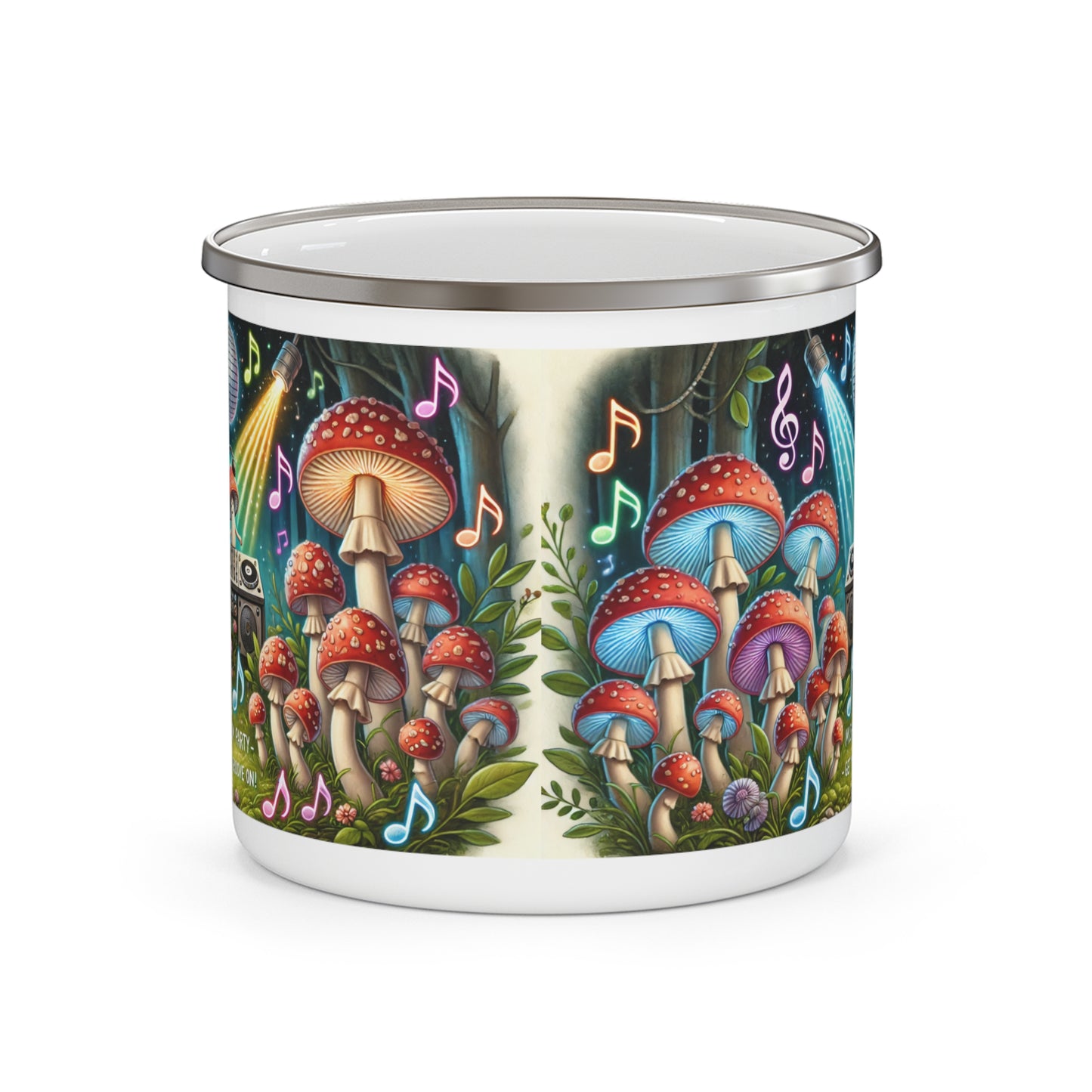 Mushroom Party Enamel Mug