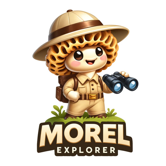 Shiitake Products,Adventurous Morel Explorer Shirt - Charming Illustrated Mushroom Character - Perfect for Nature Enthusiasts,T-Shirt