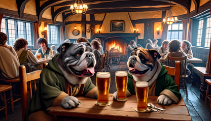 Hobbit Hounds Tavern Pet Food Mat (12x18)